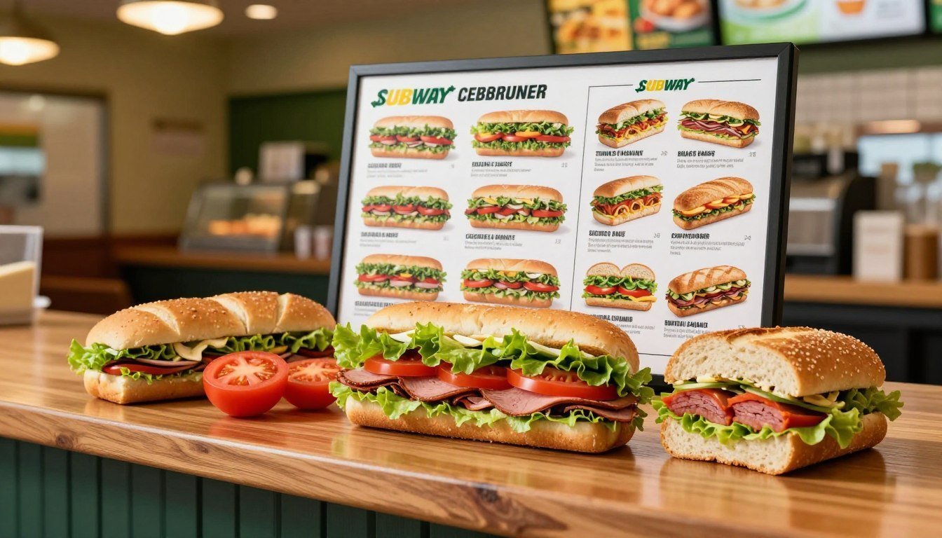 subway sandwich menu